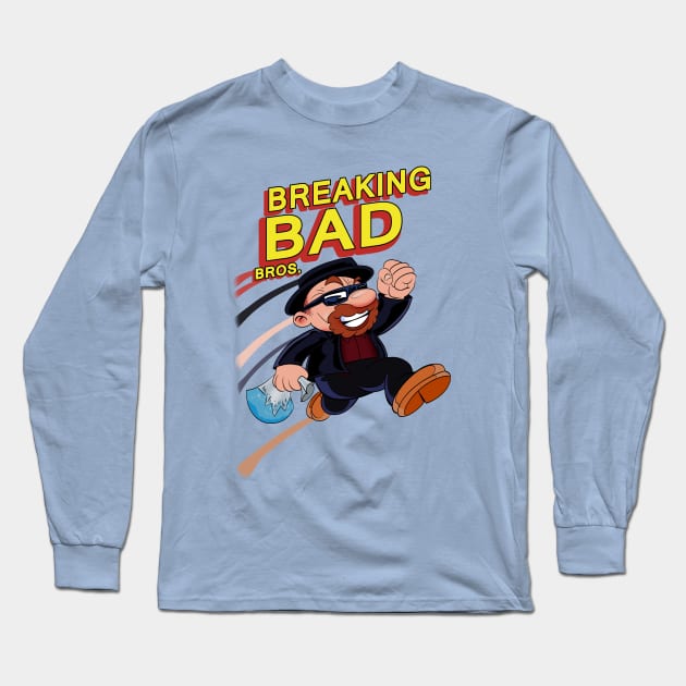 Breaking Bad Bros. Long Sleeve T-Shirt by Mike Hampton Art